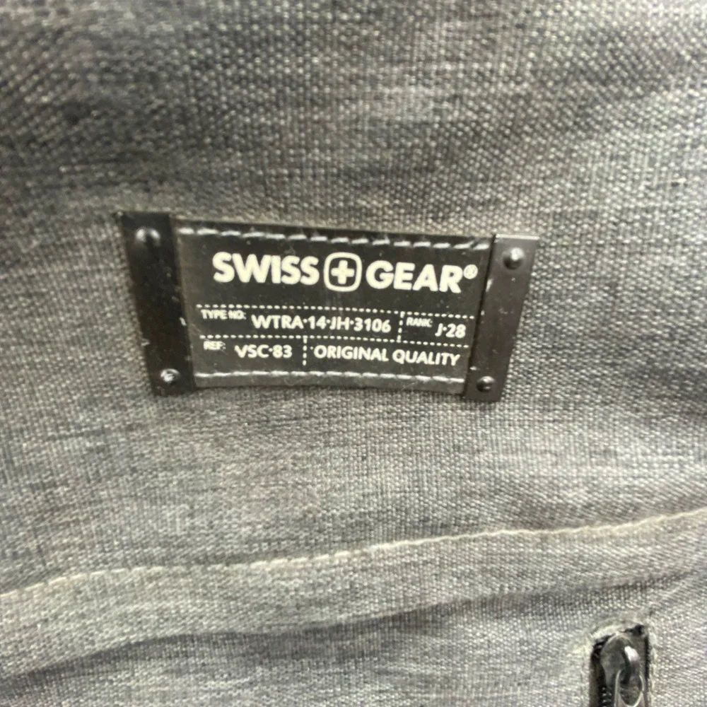SwissGear Backpack Gray Heather Black Laptop Bag Travel School Work Everyday